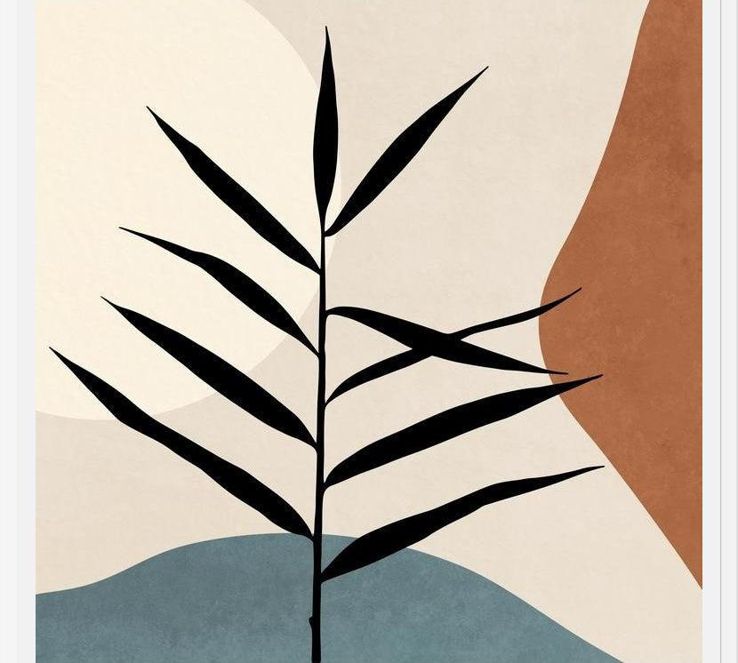 Cuadro Abstract Leaf