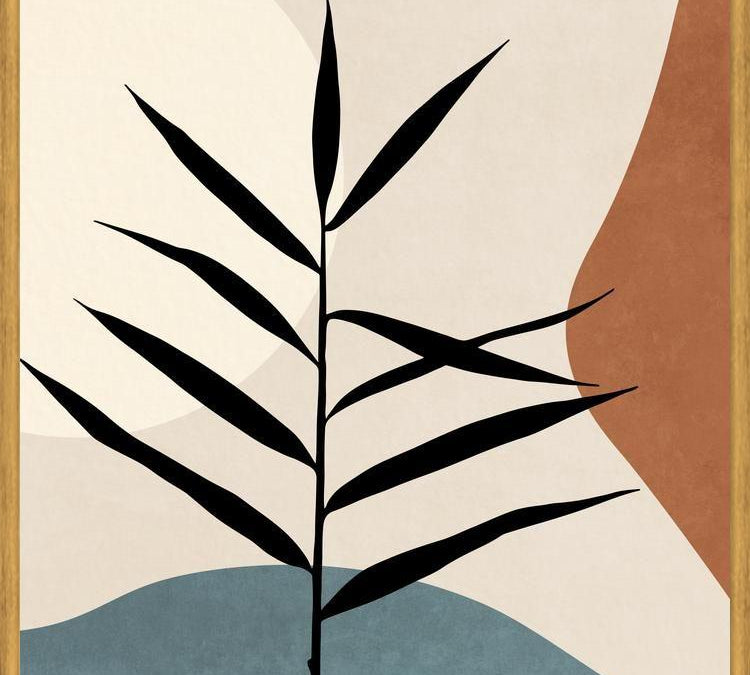 Cuadro Abstract Leaf