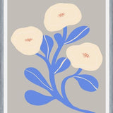 Cuadro Abstract Floral Blue 2