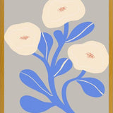 Cuadro Abstract Floral Blue 2