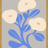 Cuadro Abstract Floral Blue 2