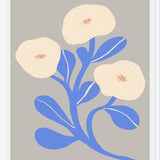Cuadro Abstract Floral Blue 2