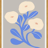 Cuadro Abstract Floral Blue 2