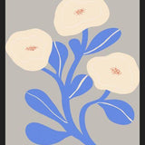 Cuadro Abstract Floral Blue 2