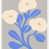 Cuadro Abstract Floral Blue 2