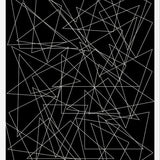 Cuadro Triângulos - Blanco y Negro