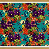 Cuadro Spring Swallow Floral Teal