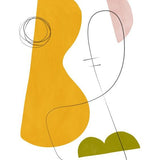 Canvas Abstraction with gray lines 4