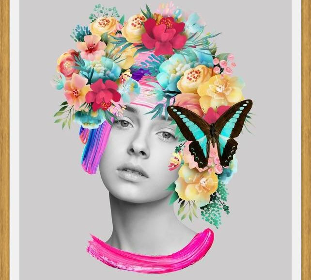 Cuadro The Girl and the Butterfly