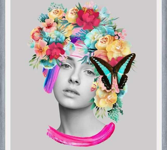 Cuadro The Girl and the Butterfly