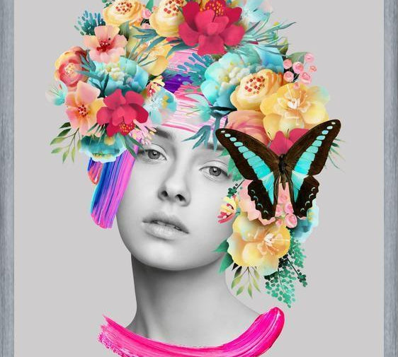 Cuadro The Girl and the Butterfly