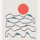 Cuadro Line art mountains experience 1