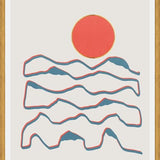 Cuadro Line art mountains experience 1