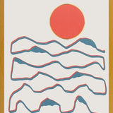 Cuadro Line art mountains experience 1