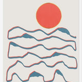 Cuadro Line art mountains experience 1