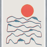 Cuadro Line art mountains experience 1