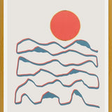 Cuadro Line art mountains experience 1