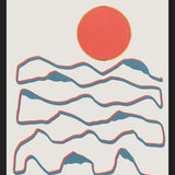 Cuadro Line art mountains experience 1