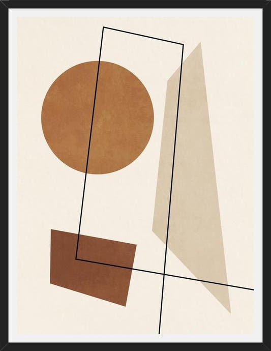 Cuadro GEOMETRIC ART - TERRACOTTA 03