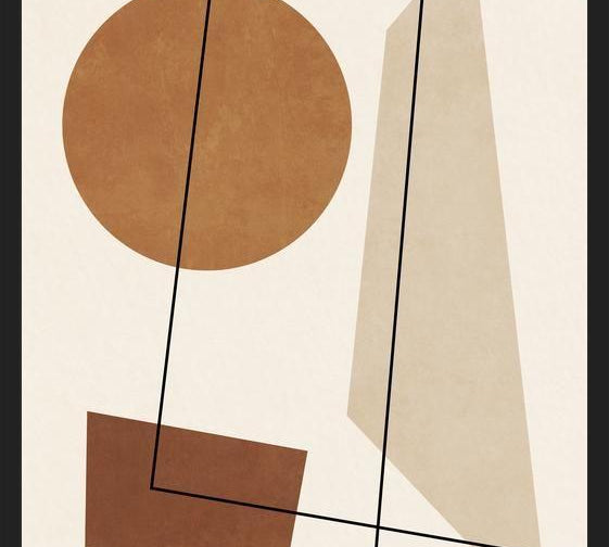 Cuadro GEOMETRIC ART - TERRACOTTA 03
