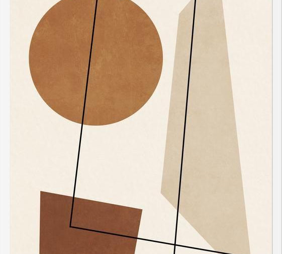 Cuadro GEOMETRIC ART - TERRACOTTA 03