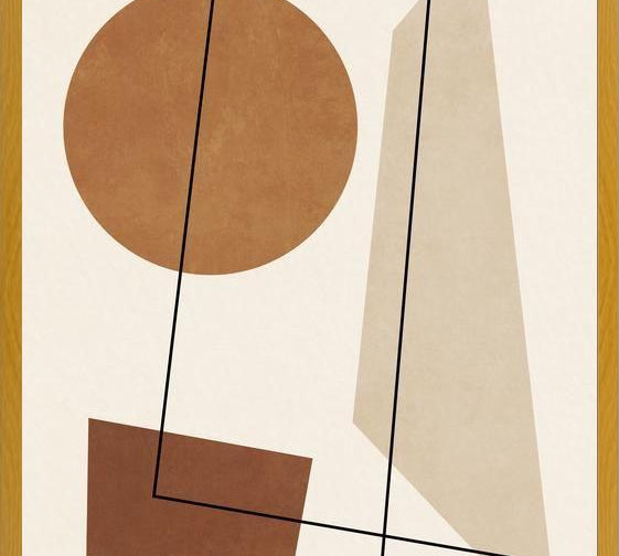 Cuadro GEOMETRIC ART - TERRACOTTA 03
