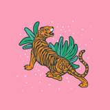 Canvas Tiger Pink
