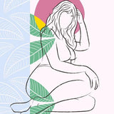 Canvas Beach Girl 09