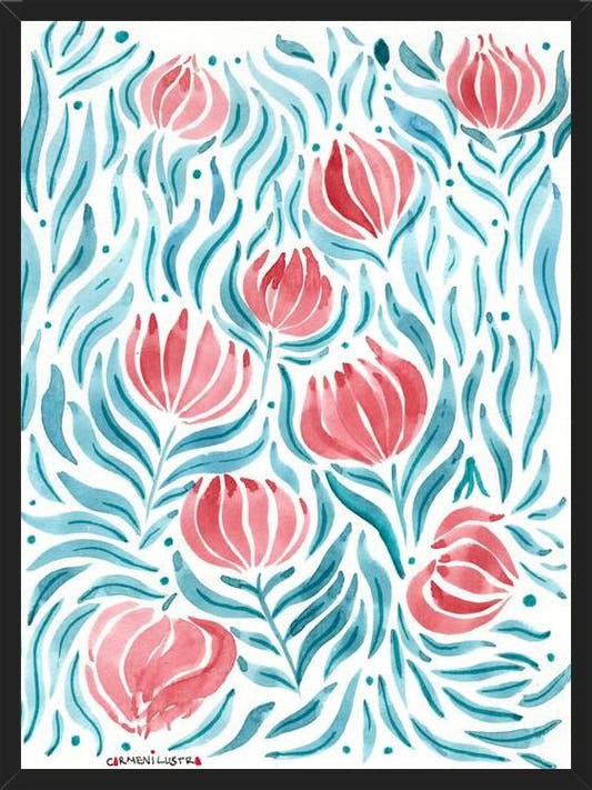 Cuadro Flores en el agua