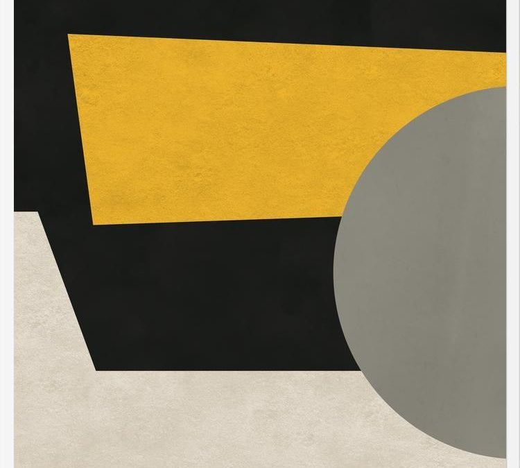 Cuadro Abstract Shapes Yellow&Green