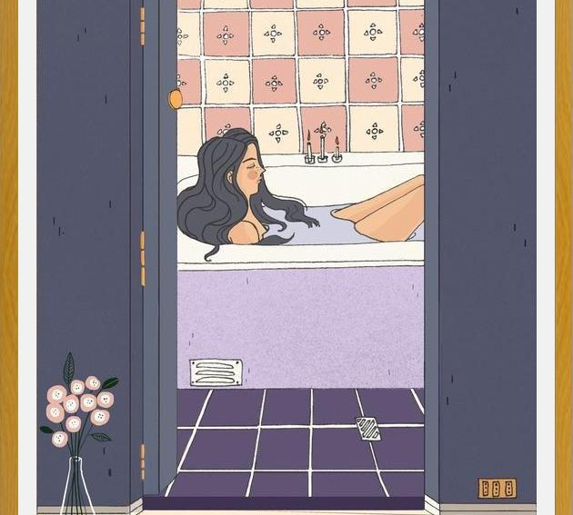 Cuadro Baño de Tina