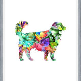 Cuadro Watercolor Dog Succulents