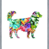 Cuadro Watercolor Dog Succulents