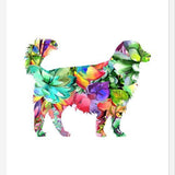 Cuadro Watercolor Dog Succulents