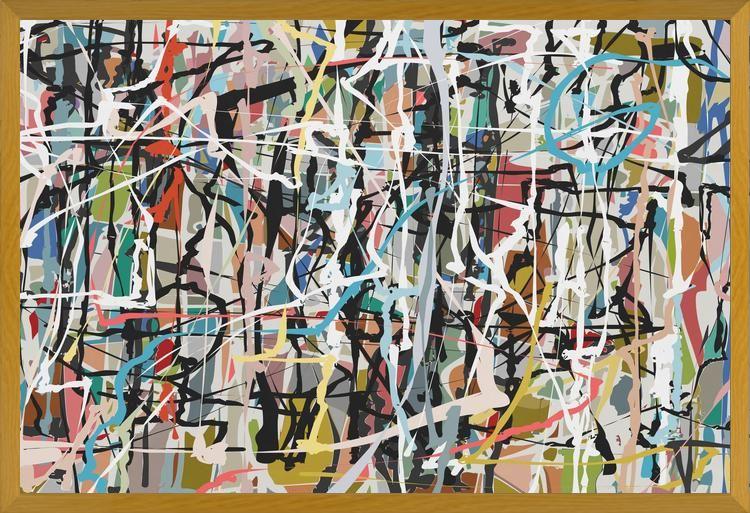 Cuadro Pollock wink 7