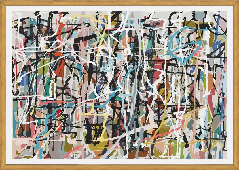 Cuadro Pollock wink 7