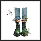 Cuadro botines verdes