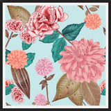 Cuadro Hand Drawn Carnation and Dahlia Spring