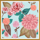 Cuadro Hand Drawn Carnation and Dahlia Spring