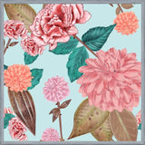 Cuadro Hand Drawn Carnation and Dahlia Spring
