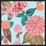 Cuadro Hand Drawn Carnation and Dahlia Spring