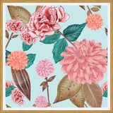 Cuadro Hand Drawn Carnation and Dahlia Spring