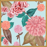 Cuadro Hand Drawn Carnation and Dahlia Spring