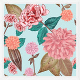 Cuadro Hand Drawn Carnation and Dahlia Spring