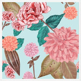 Cuadro Hand Drawn Carnation and Dahlia Spring