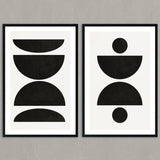 Set de Cuadros Abstract and Geometric Shapes
