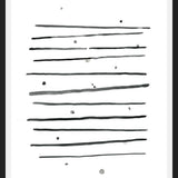 Cuadro Watercolor lines & dots - horizontal