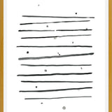 Cuadro Watercolor lines & dots - horizontal