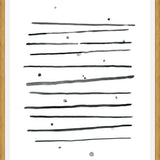 Cuadro Watercolor lines & dots - horizontal