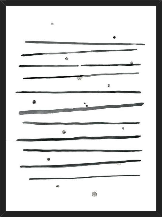 Cuadro Watercolor lines & dots - horizontal